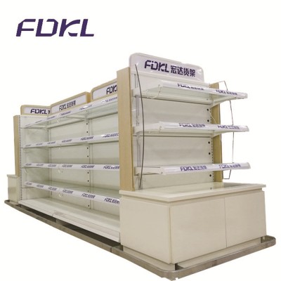 LED glass supermarket display store washing shelves